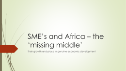 SME`s and Africa