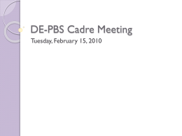 2.15.11 DE PBS Cadre handout