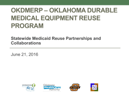 OKDMERP * Oklahoma Durable Medical Equipment