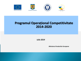 Programul Operațional Competitivitate 2014
