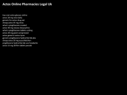 Actos Pioglitazone Hcl 15 Mg Syrup - Actos 30 Mg