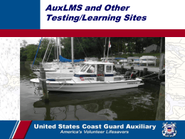AUXLMS and on-line training