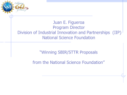 Division of Industrial Innovation and Partnerships (IIP)