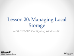 70-687 8.1 Lecture Slides Lesson 20