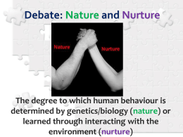 nature nurture power point