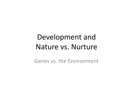 Nature vs Nurture ppt