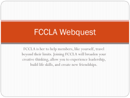 FCCLA Webquest