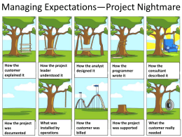 Managing Expectations*Project Nightmare