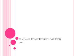 Han and Rome Technology DBQ