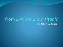 from Exploring the Titanic