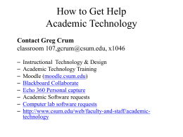 It/Academic Technology