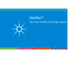 HaloPlexHS Customer-facing Presentation