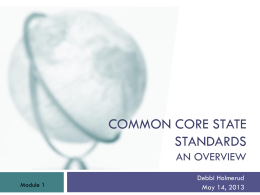 Common Core, Module 1