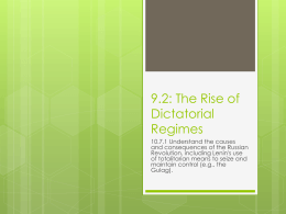 9.2: The Rise of Dictatorial Regimes