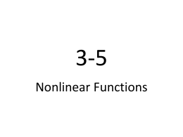 3-5 Nonlinear Functions C3