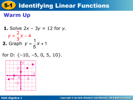 linear function