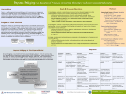 Beyond Bridging DR K-12 PI Meeting 2010 Poster