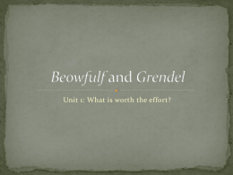 Beowfulf and Grendel - English IV Honors