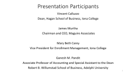 Presentation Participants