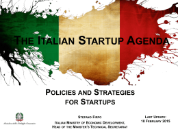 Innovative Startup Law 221/2012 Italy`s Startup Act