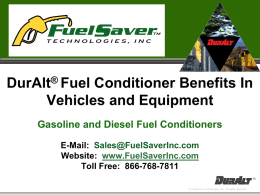 What is DurAlt® Fuel Conditioner?