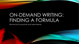 On-demand writing