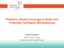 ACA Dental Coverage: The Basics