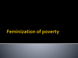 Feminization of poverty