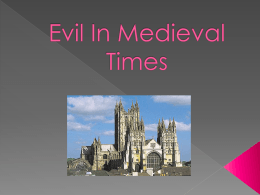 Evil In Medieval Times