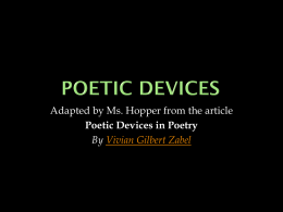 poetic devices