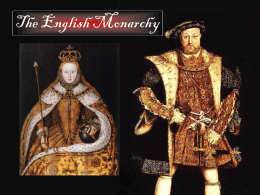 The English Monarchy