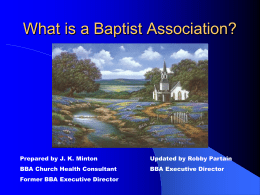 What is a Baptist Association? - Bluebonnet Baptist Association