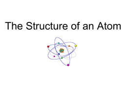 The Structure of an Atom