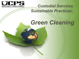 UCPS Green Cleaning Power Point