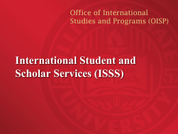 ISSS - International Studies