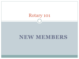 Rotary 101 - ClubRunner