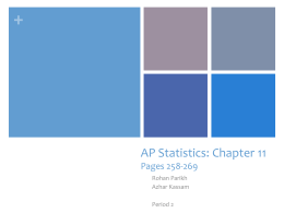 AP Statistics: Chapter 11
