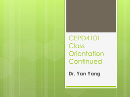 Educational Psychology CEPD 4101