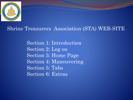 Slide 1 - Shrine Treasurers Association of North America