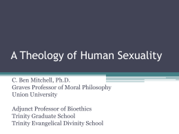 The Theology of Human Sexuality