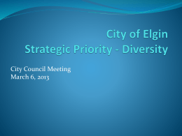 Diversity - City of Elgin