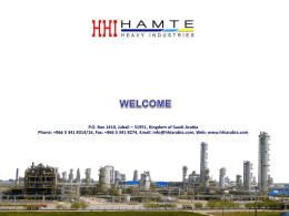 Hamte Heavy Industries - Hamte Industrial Contracting