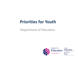 Priorities for Youth - Education Authority