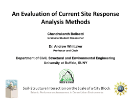 Seismic Performance Assessment in Dense Urban Environments