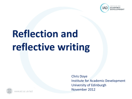 Collection of slides on reflection (PPT)