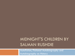 Midnight`s Children by Salman Rushdie