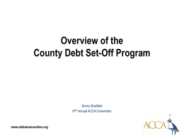 Income Tax Set Off Program | Sonny Brasfield, ACCA Executive