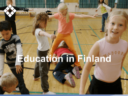 Education in Finland – slide presentation