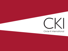 mission of CKI - Kiwanis International