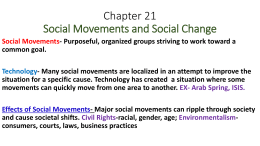 Chapter 21 notes